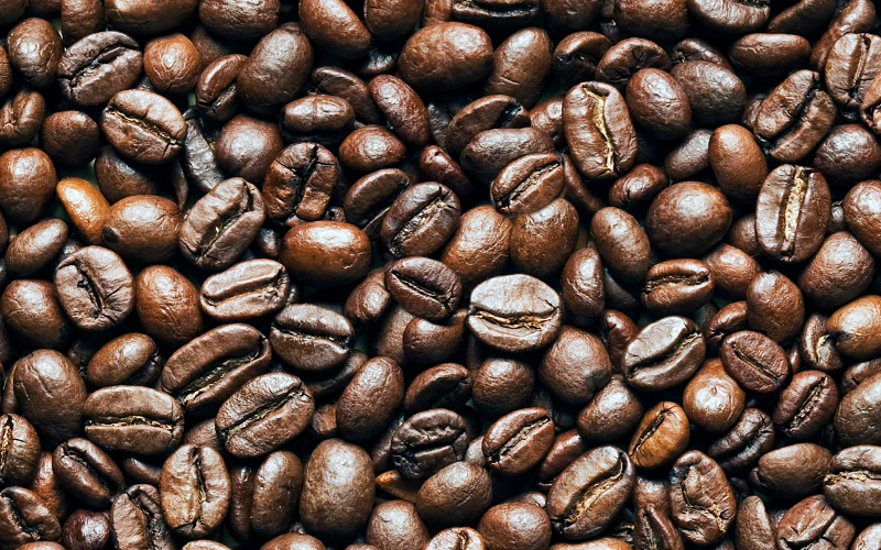 a picture of some coffee beans