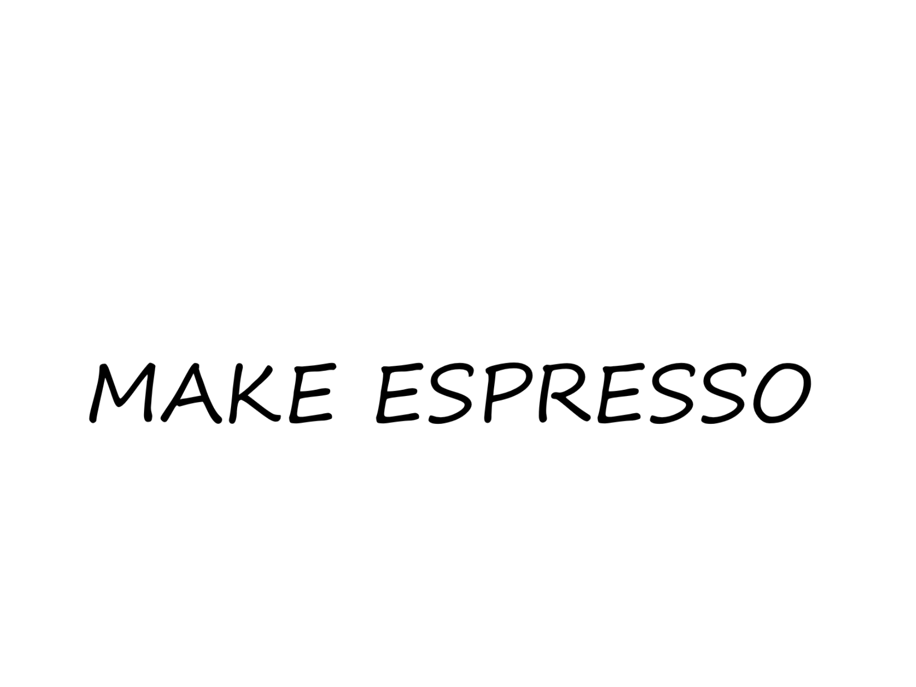 The Make Espresso Logo
